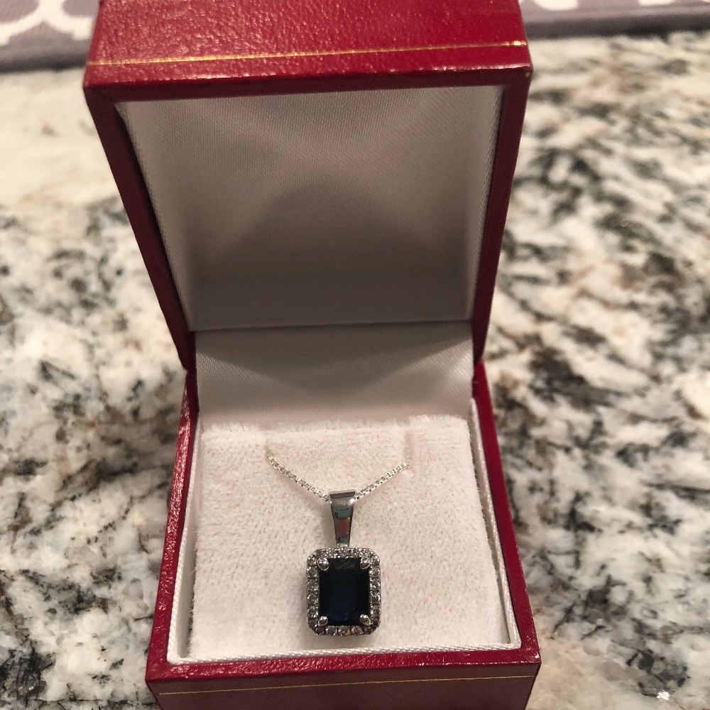 Sapphire & Diamond Necklace